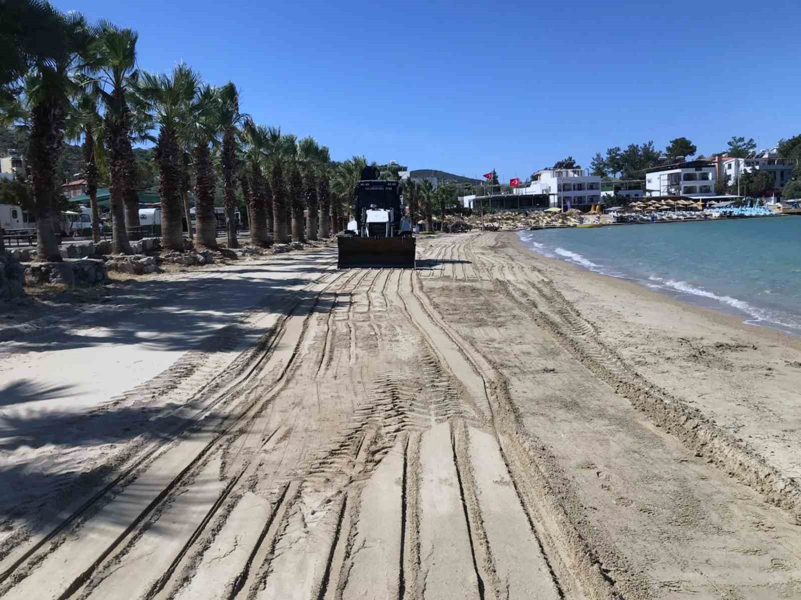 Milas sahilleri yaz sezonuna hazırlanıyor
