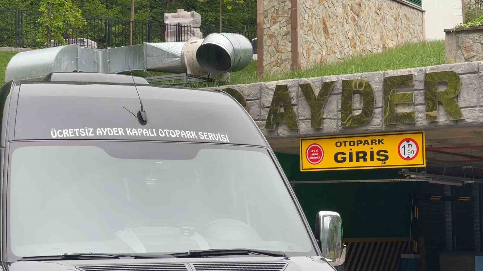 Ayder’in çevreci otoparkı hizmete girdi
