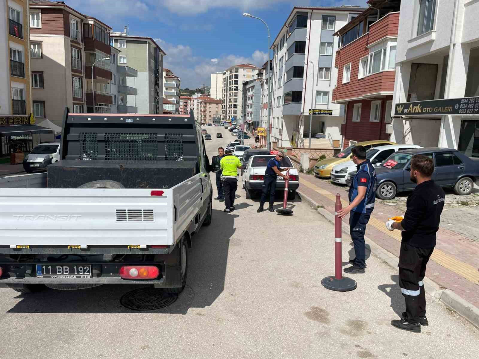 Bilecik’te kaldırım ve kapı önleri işgal eden esnafa ceza yağdı
