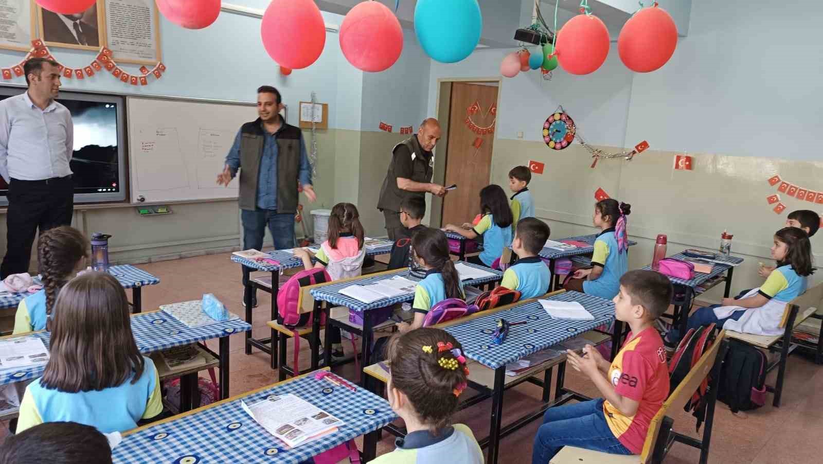 Elazığ’da öğrencilere orman yangınları öncesi tedbirler anlatıldı
