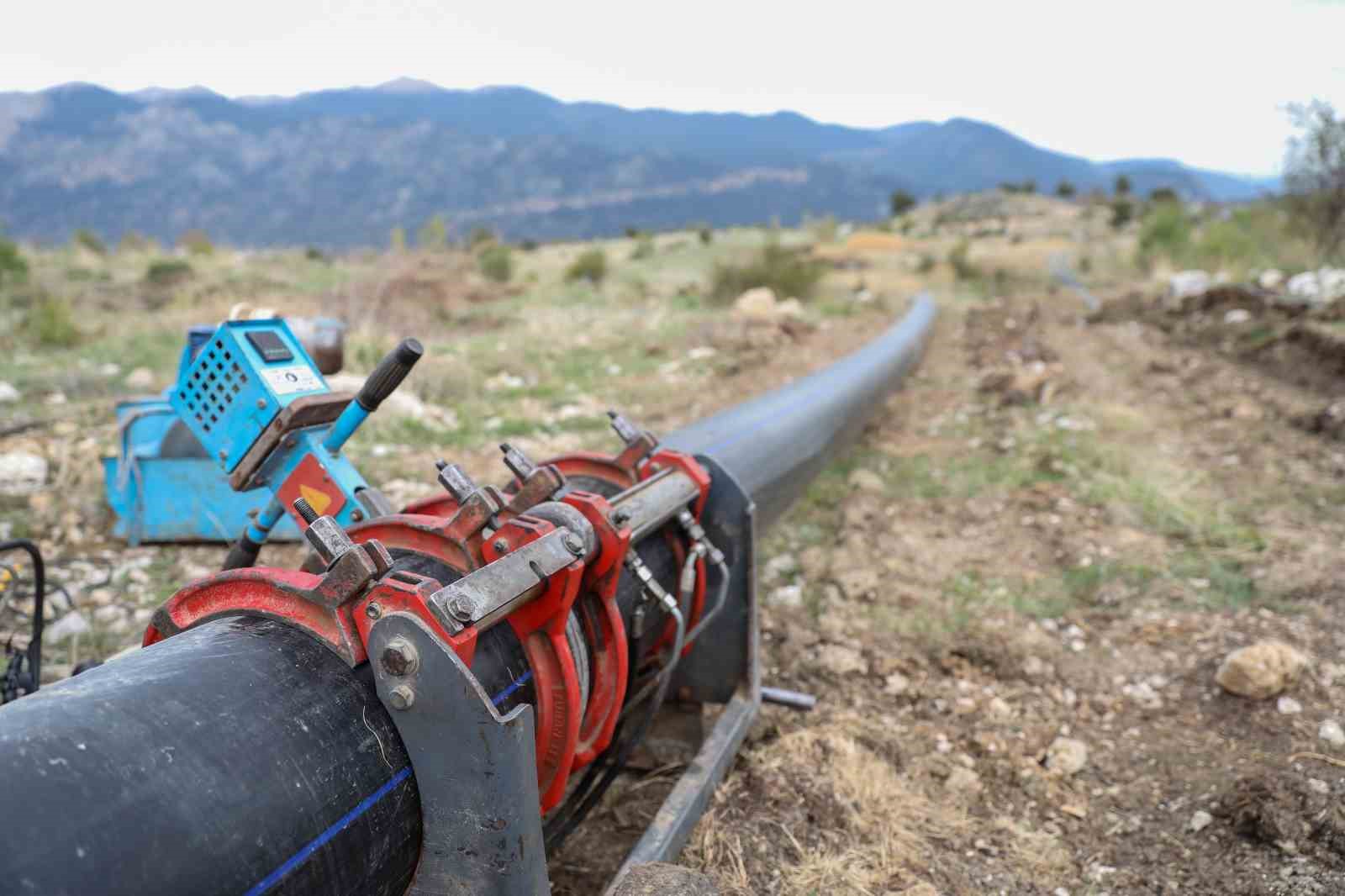 Antalya Büyükşehirden, Kaş Akörü’ne kapalı devre sulama sistemi
