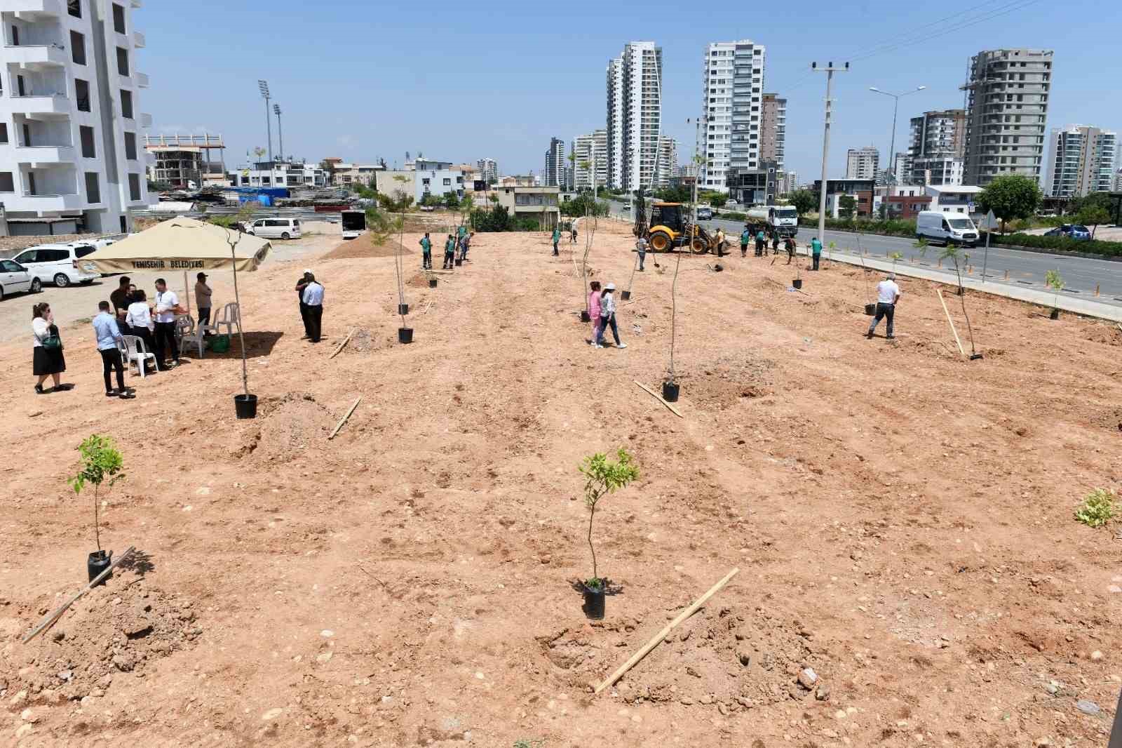 Yenişehir Belediyesi ağaçlandırma çalışmalarını sürdürüyor
