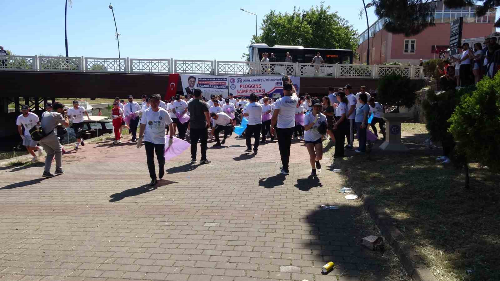 Çanakkale’de çevre bilinci için Plogging şampiyonası düzenlendi
