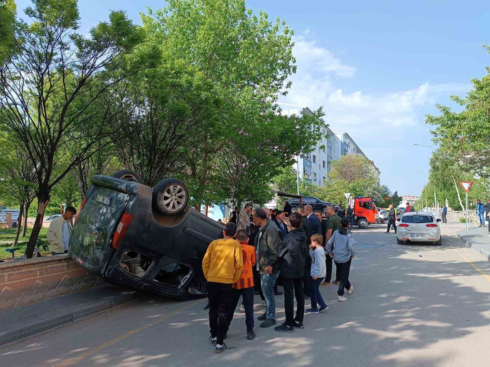 Erzurum’da trafik kazası: 6 yaralı
