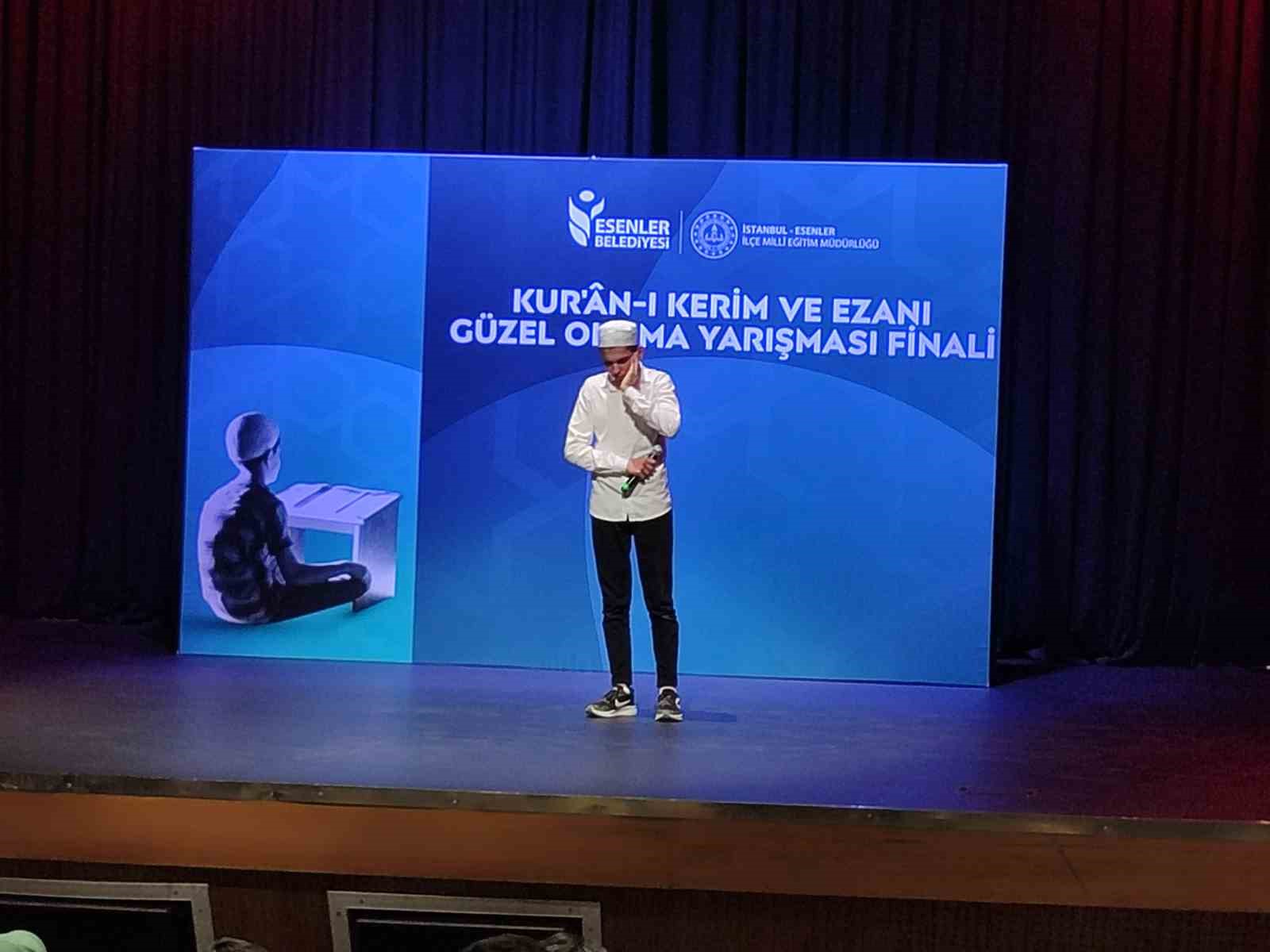 Esenler’de Kur’an-ı Kerim ve Ezanı Güzel Okuma Yarışması’nın finali yapıldı
