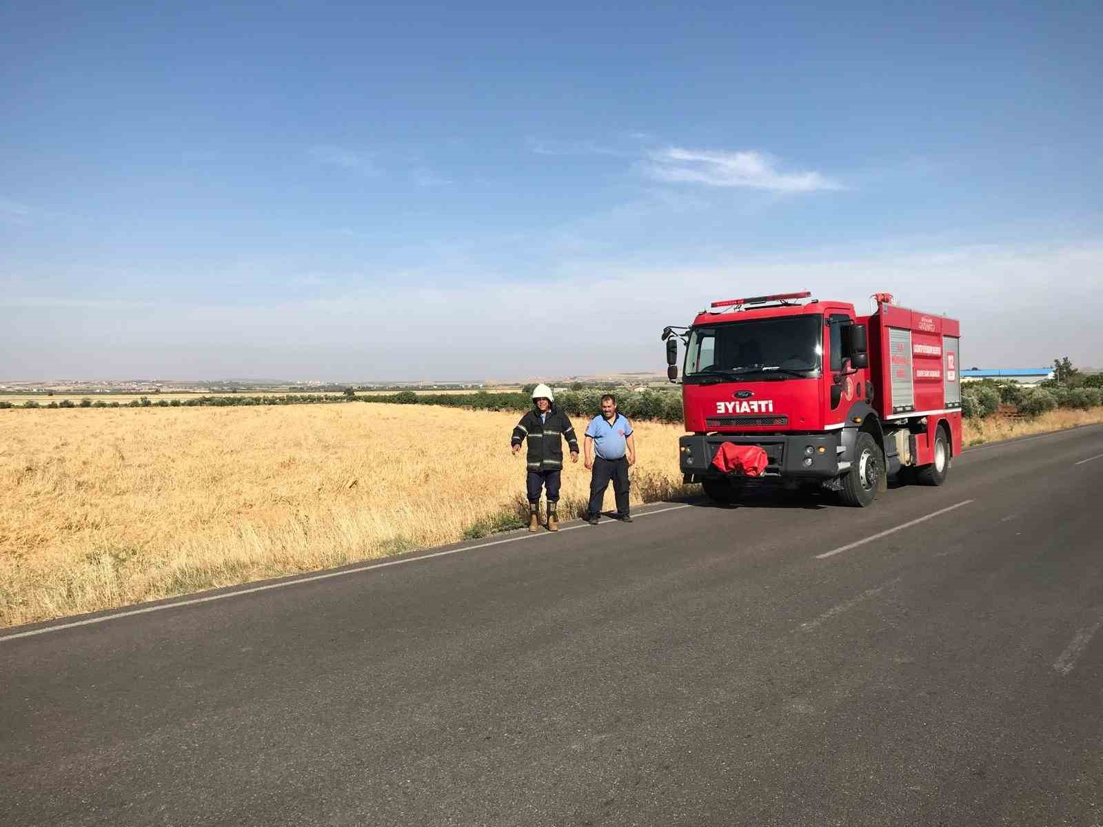 Gaziantep Büyükşehir itfaiye ekipleri mahsul nöbetinde
