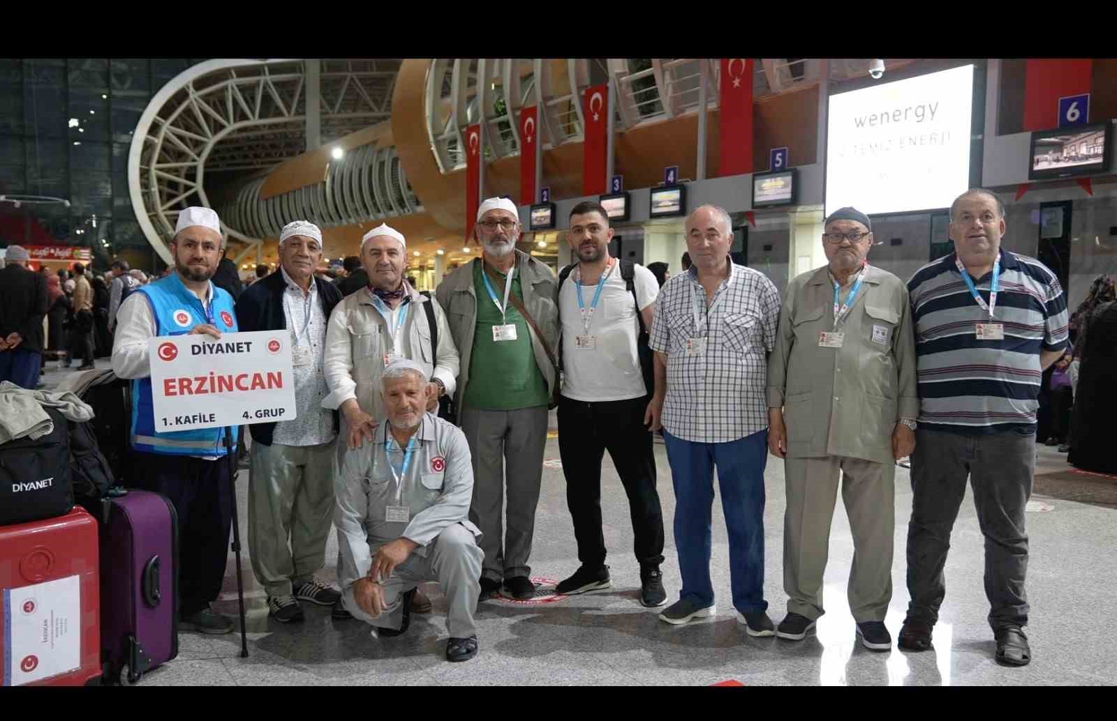 Erzincan’dan hac kafilesi dualarla uğurlandı
