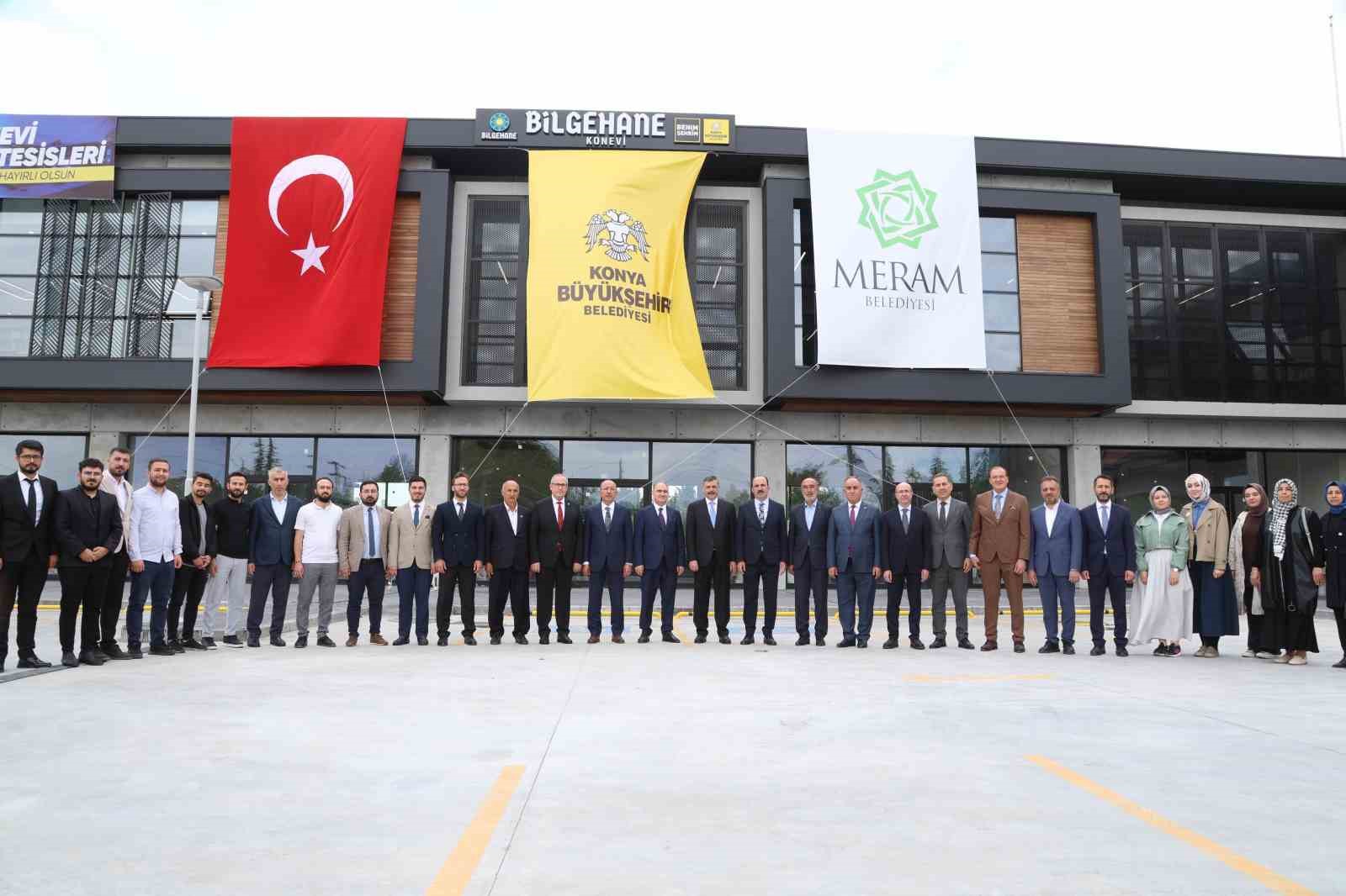 Konya Büyükşehir Ve Meram Belediyesi iş birliğiyle şehre kazandırılan Konevi Sosyal Tesisleri açıldı
