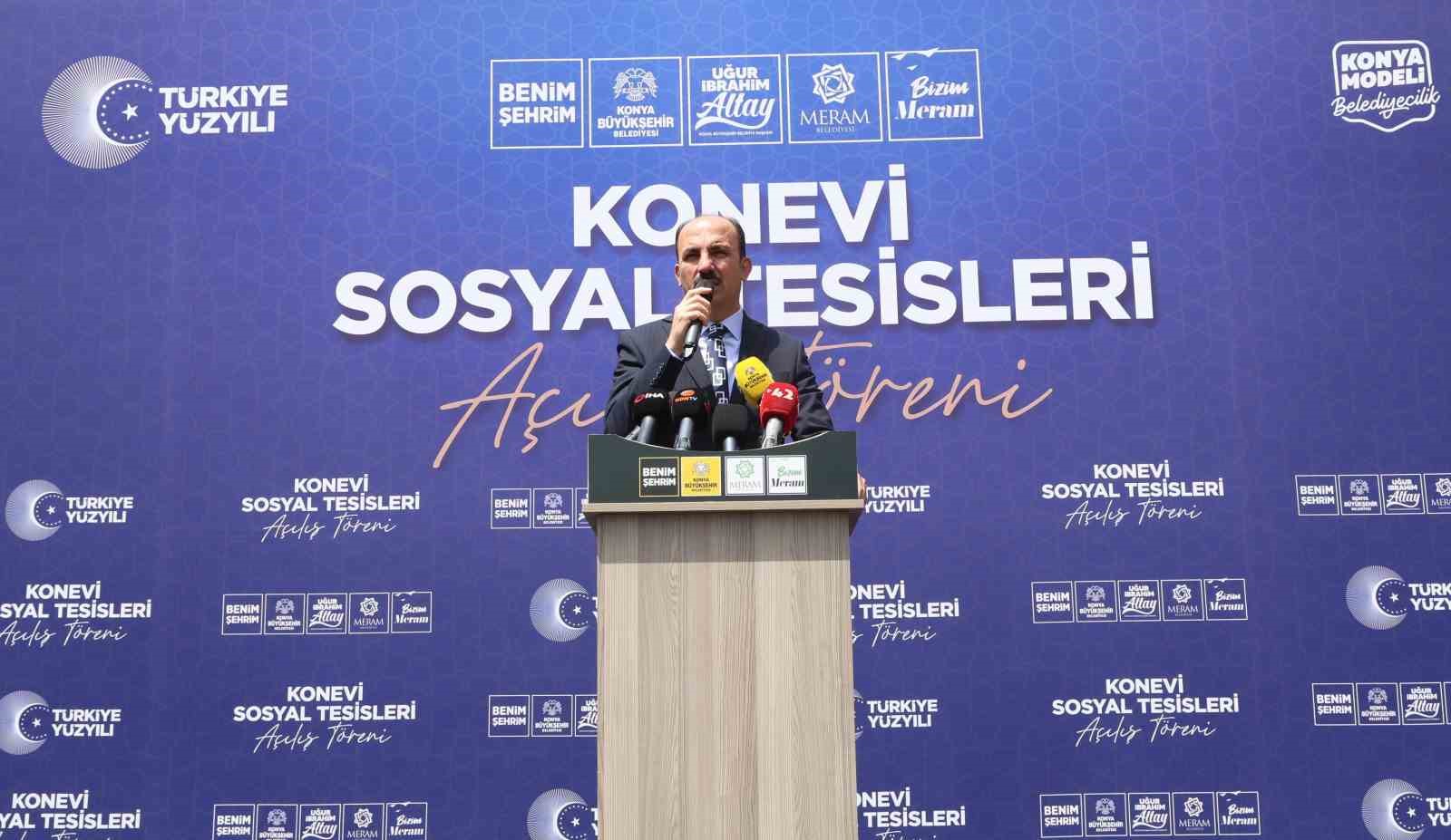 Konya Büyükşehir Ve Meram Belediyesi iş birliğiyle şehre kazandırılan Konevi Sosyal Tesisleri açıldı
