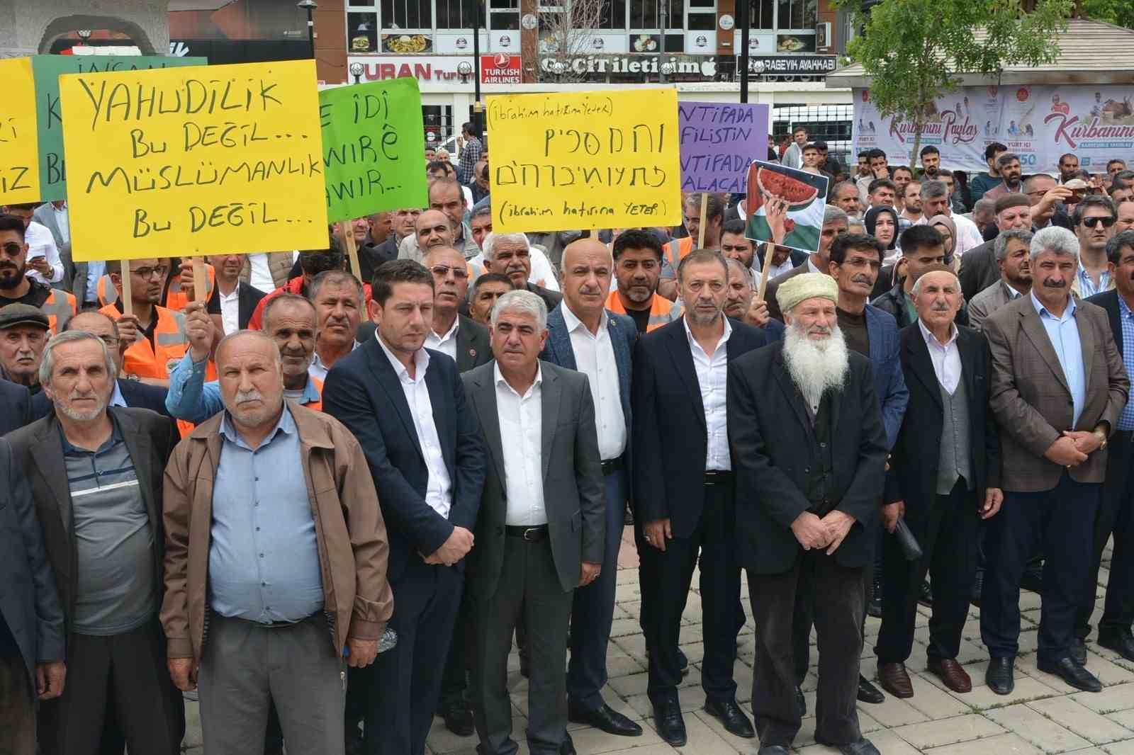 Patnos’ta sivil toplum kuruluşlarından İsrail tepkisi
