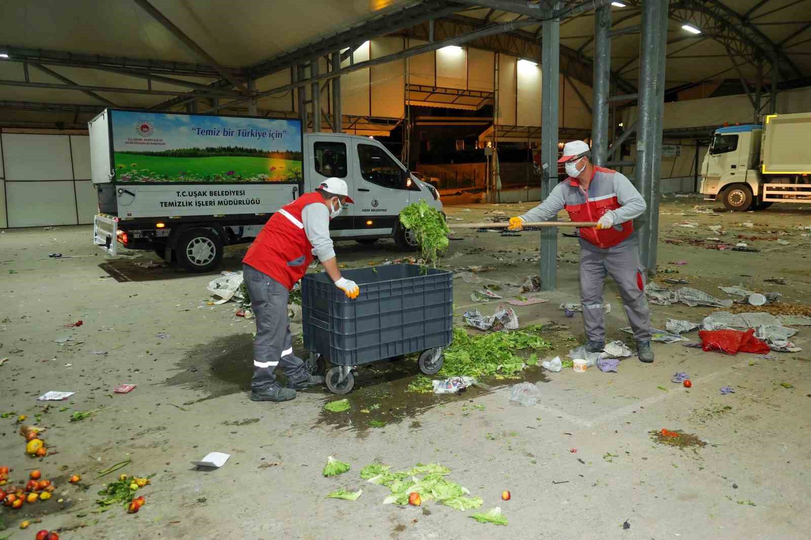 Pazar yerlerinden toplanan  meyve ve sebzeler gübre olarak değerlendirilecek
