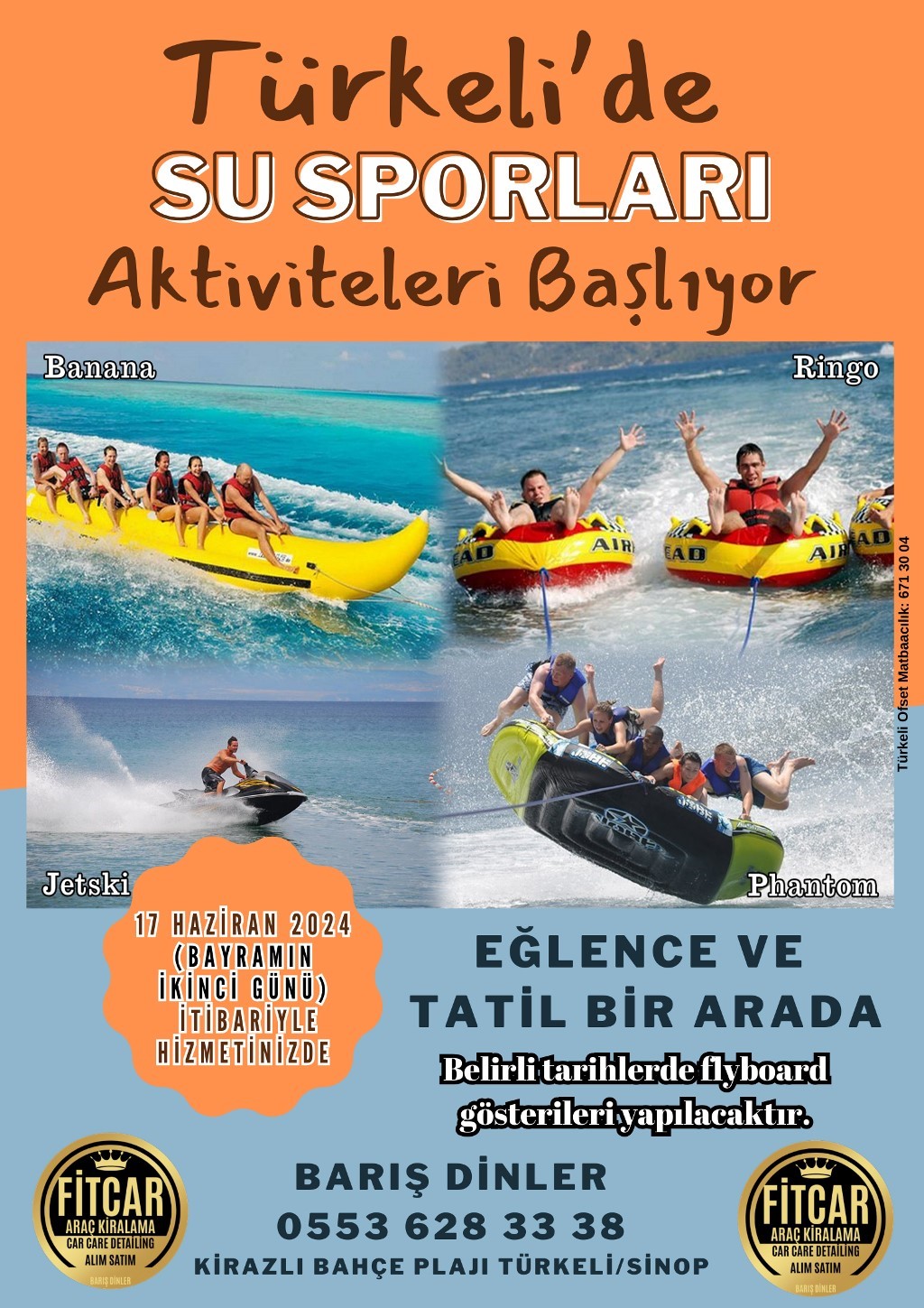 Türkeli’de su sporları aktiviteleri başlıyor
