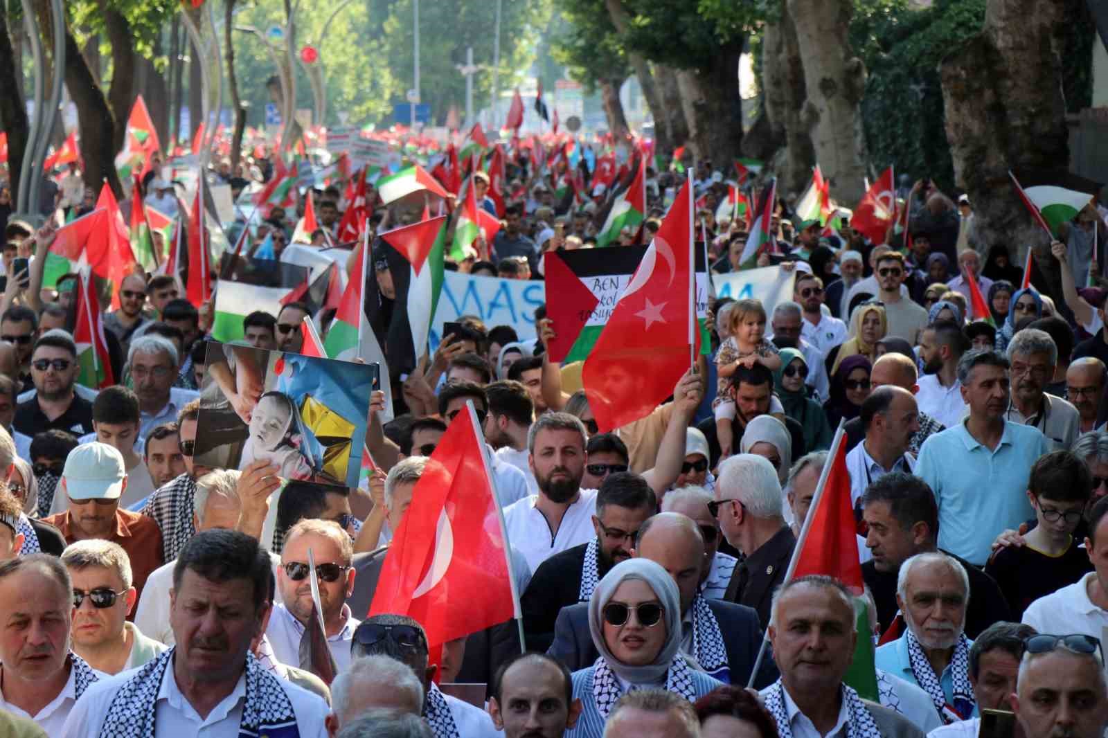 Sakarya’da ‘Büyük Filistin Yürüyüşü’
