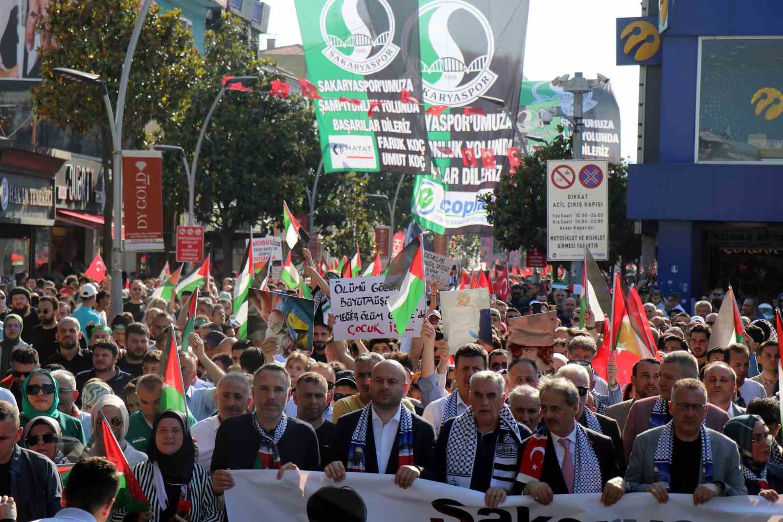 Sakarya’da ‘Büyük Filistin Yürüyüşü’
