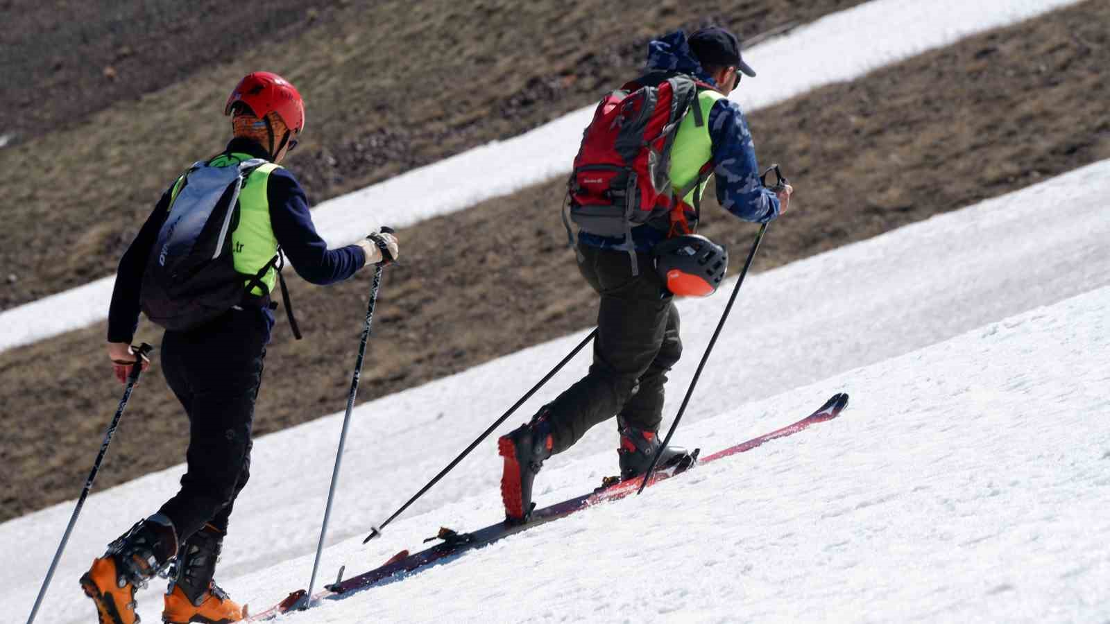 Palandöken’de haziranda kayak keyfi
