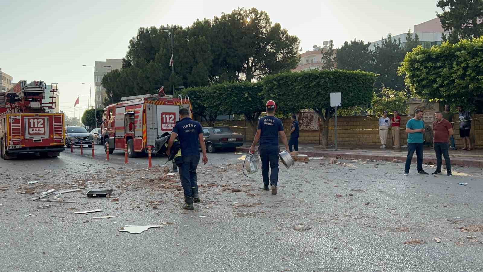 Hatay’daki patlamada yaşanan panik kamerada
