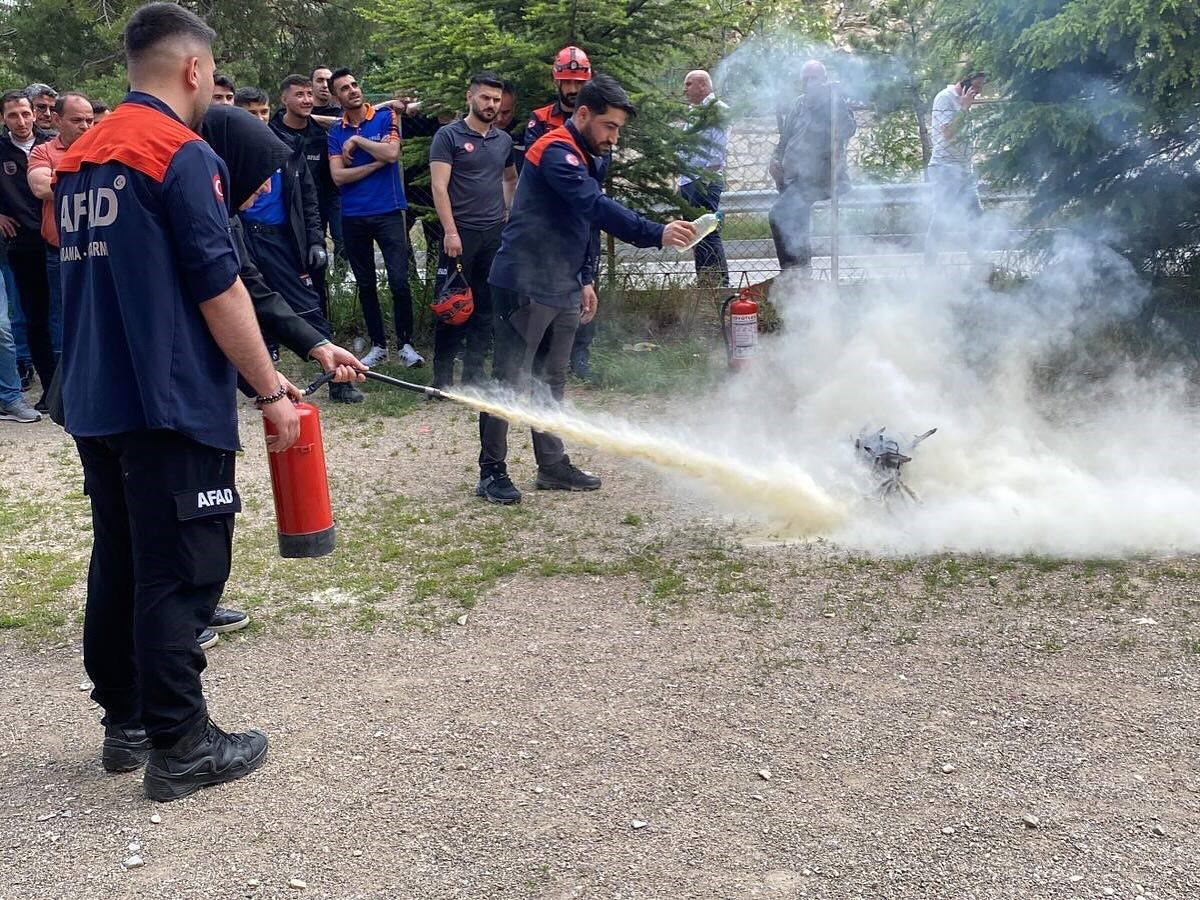 Bayburt’ta tahliye ve yangın tatbikatı gerçekleştirildi
