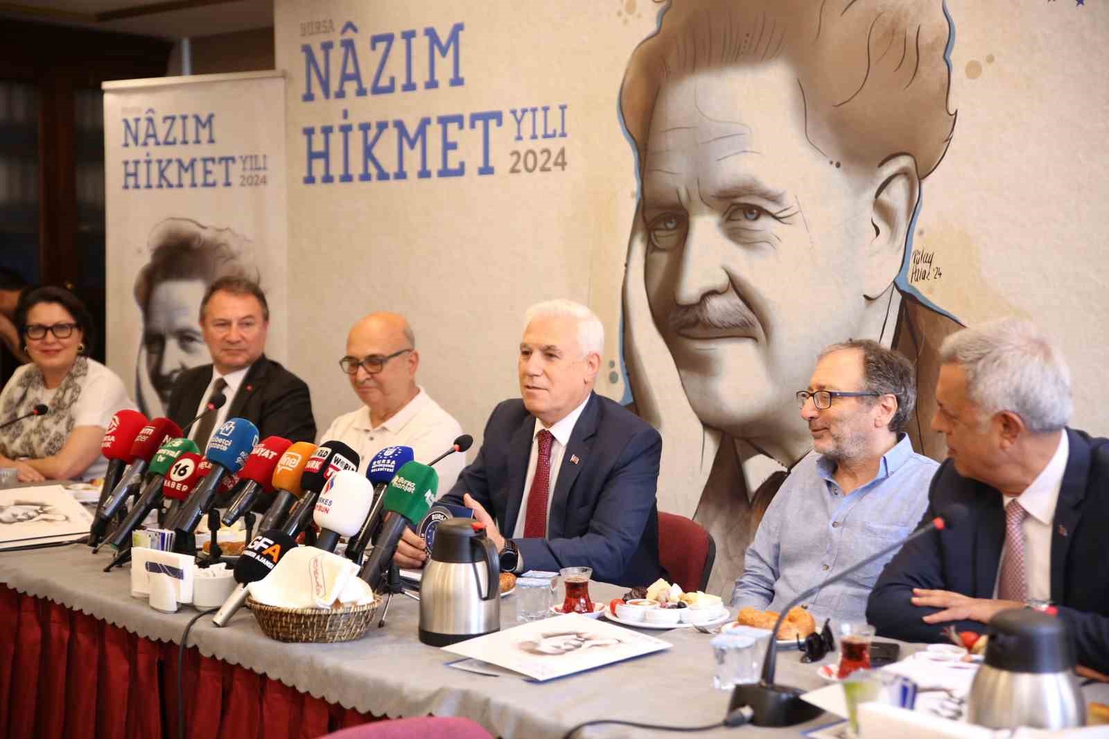 Nazım Hikmet yıl boyunca Bursa’da anılacak
