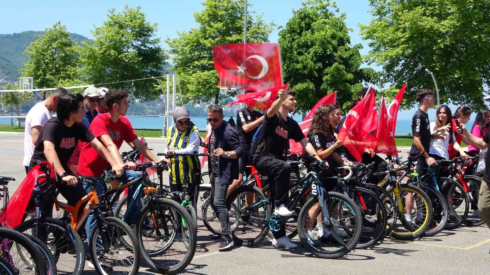 Sağlık için pedal çevirdiler
