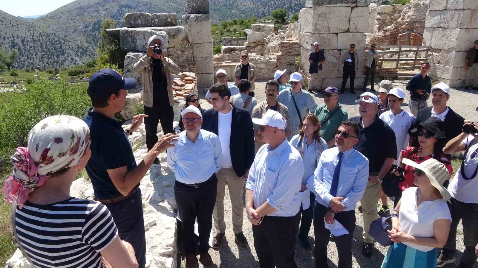 AB büyükelçileri Sagalassos Antik Kenti’nde bir araya geldi
