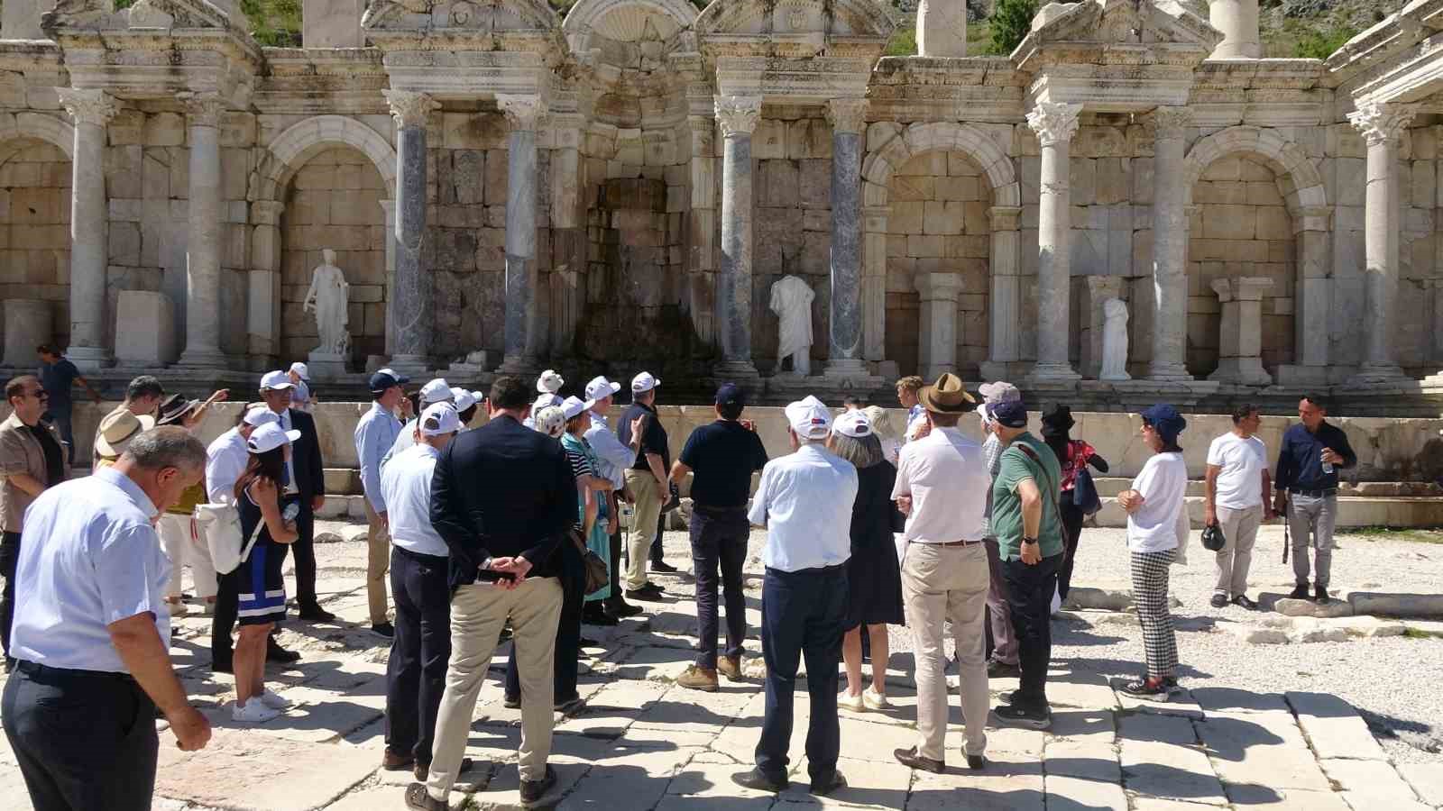 AB büyükelçileri Sagalassos Antik Kenti’nde bir araya geldi
