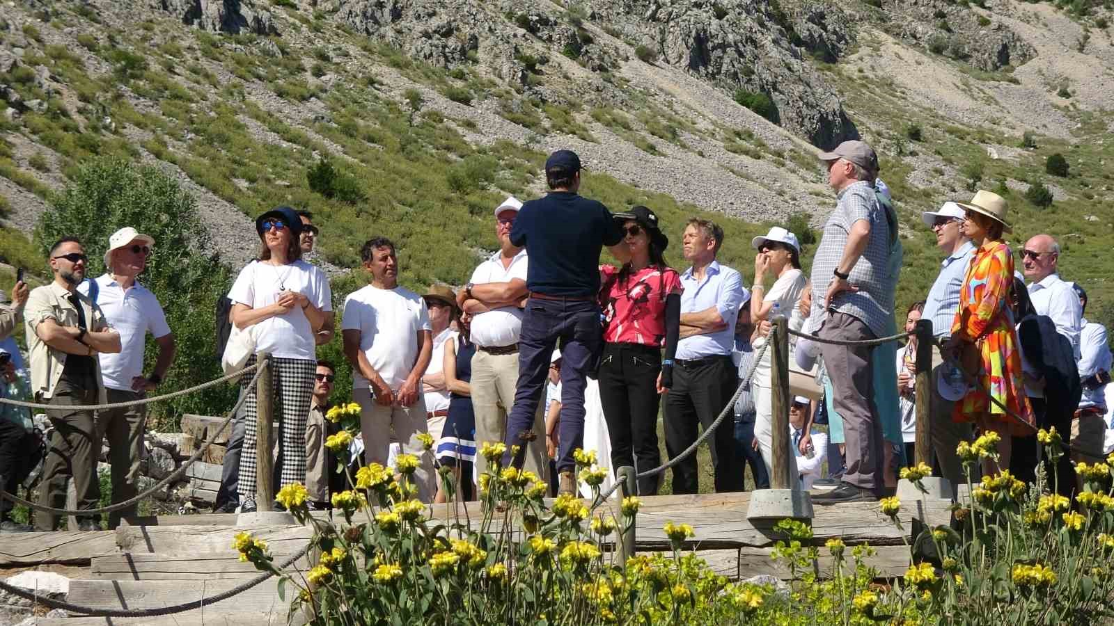 AB büyükelçileri Sagalassos Antik Kenti’nde bir araya geldi
