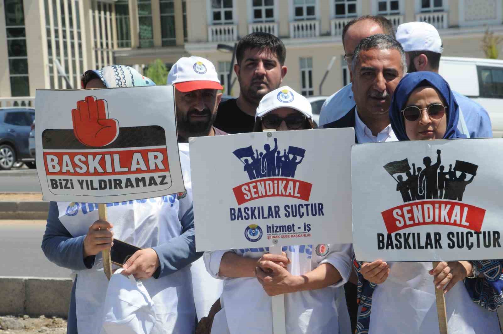 HAK-İŞ, Cizre Belediyesi önündeki çadır eylemini sonlandırdı
