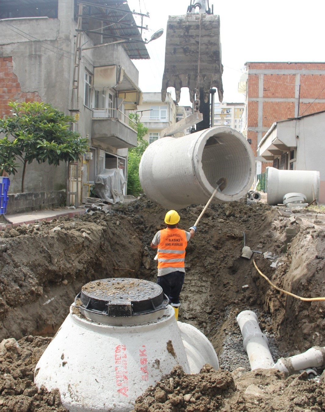 SASKİ’den İlkadım’da altyapı çalışması
