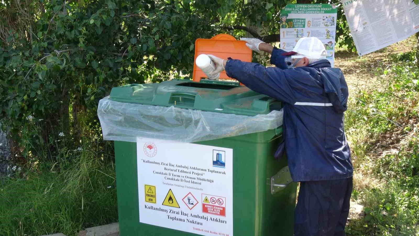 Lapseki’de, 5 Haziran Dünya Çevre Günü’nde zirai ilaç atıklarıyla mücadele başlatıldı
