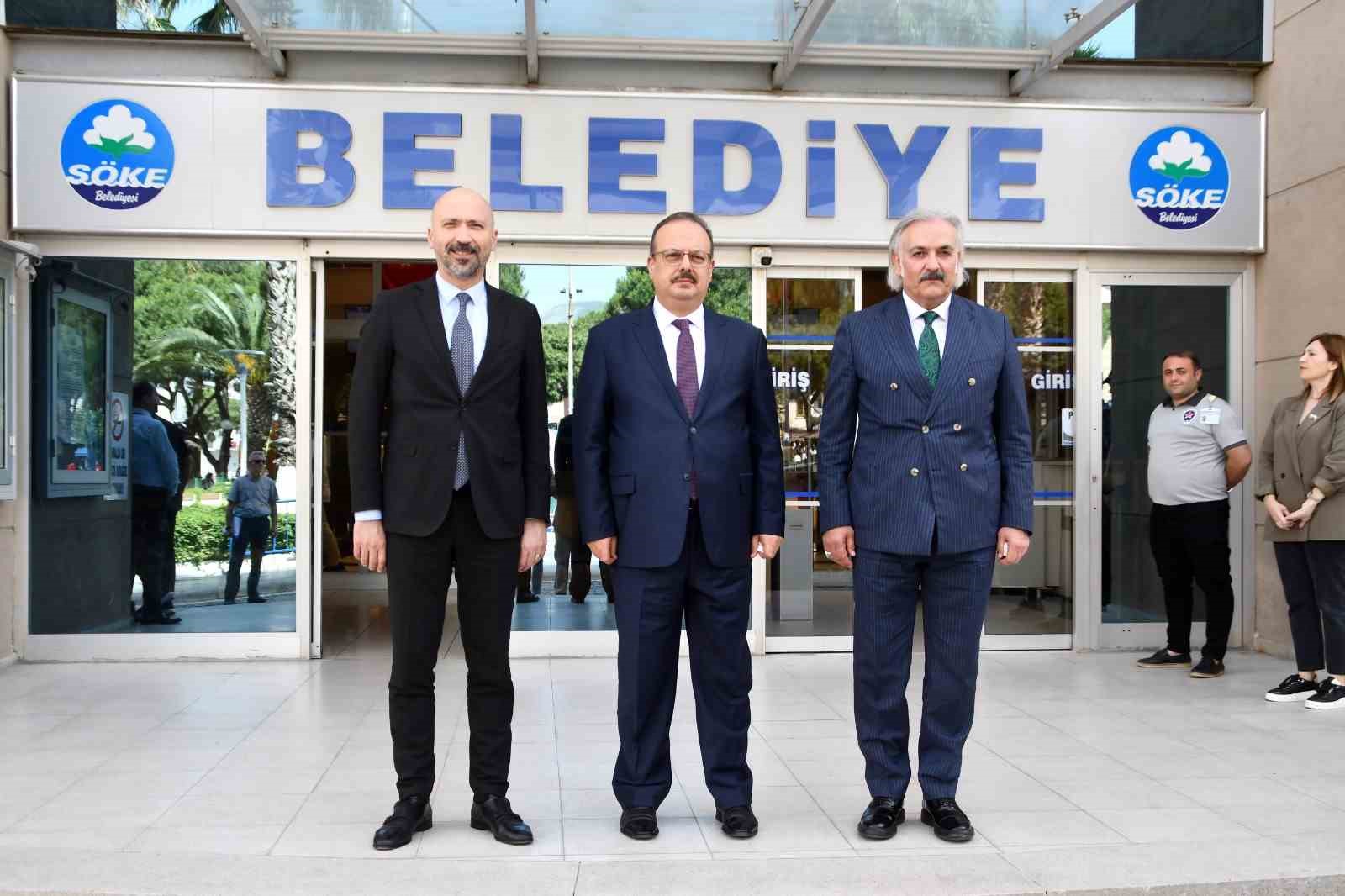 Aydın Valisi Canbolat, Söke Belediye Başkanı Arıkan ile görüştü
