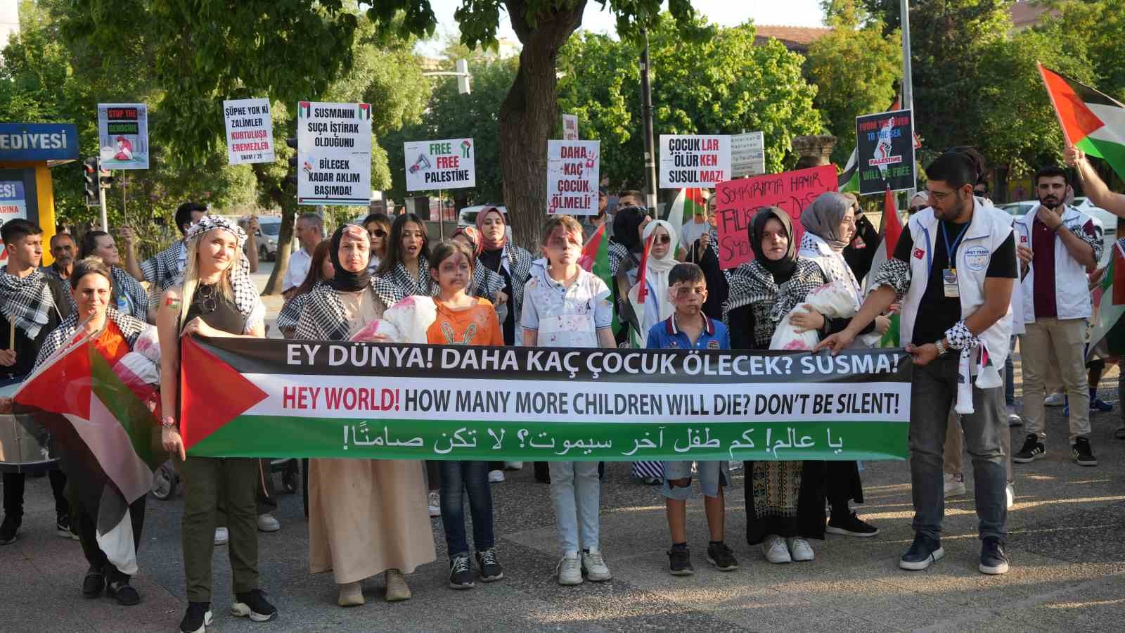 Gaziantep’te Filistin’e destek yürüyüşü yapıldı
