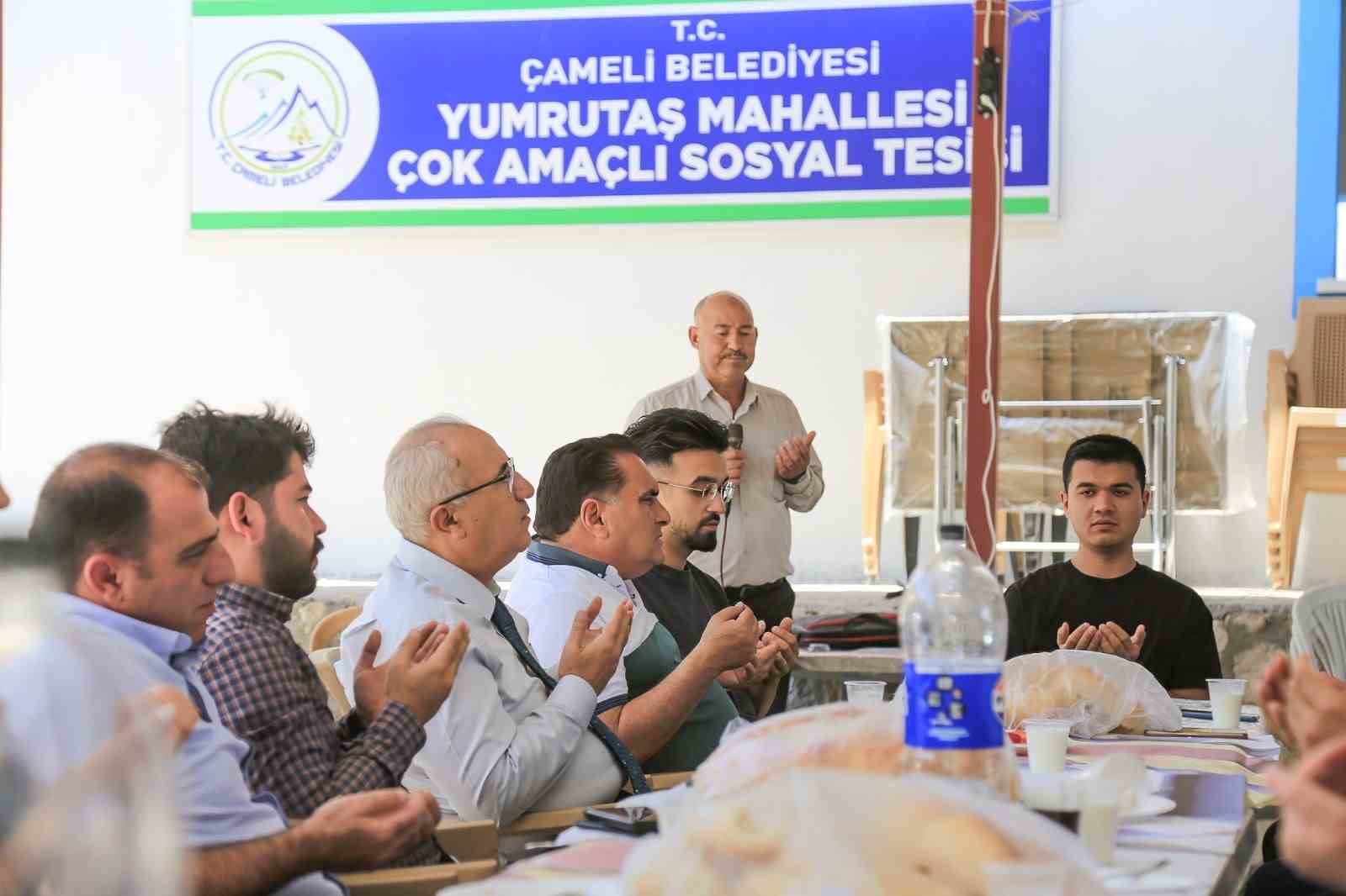 Çameli Belediyesi Yumrutaş Mahallesine çok amaçlı sosyal tesis kazandırdı
