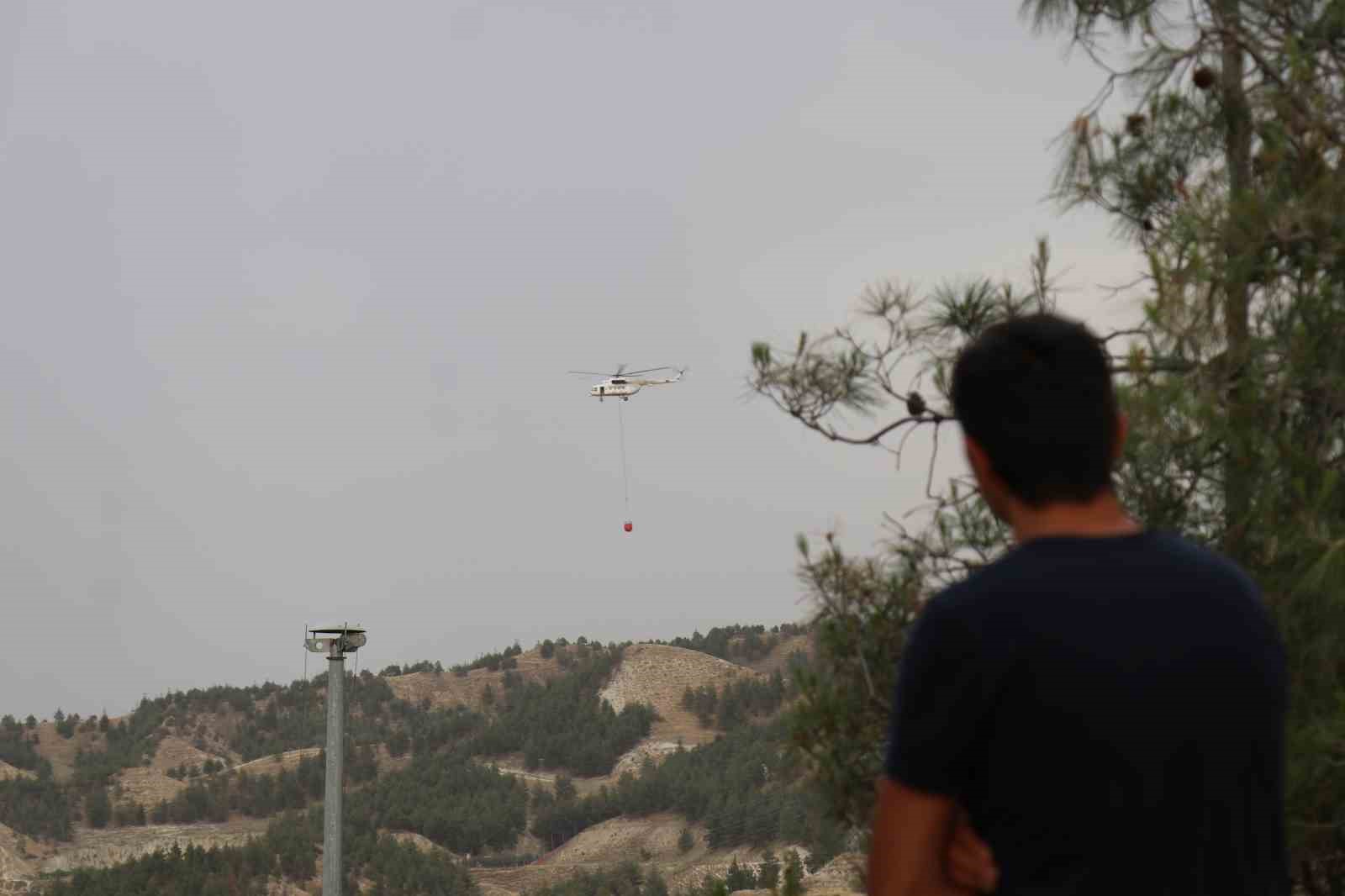 Denizli’deki orman yangınına  havadan ve karadan müdahale ediliyor
