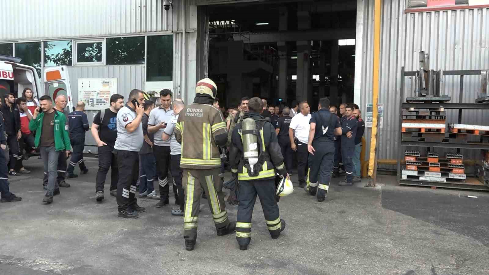 Bursa’da fabrikada korkutan yangın
