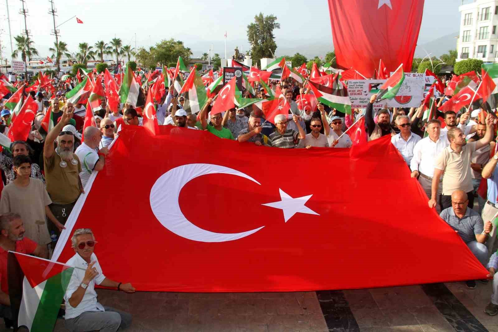 Fethiye’de ’Filistin’e Destek Yürüyüşü ve Mitingi’
