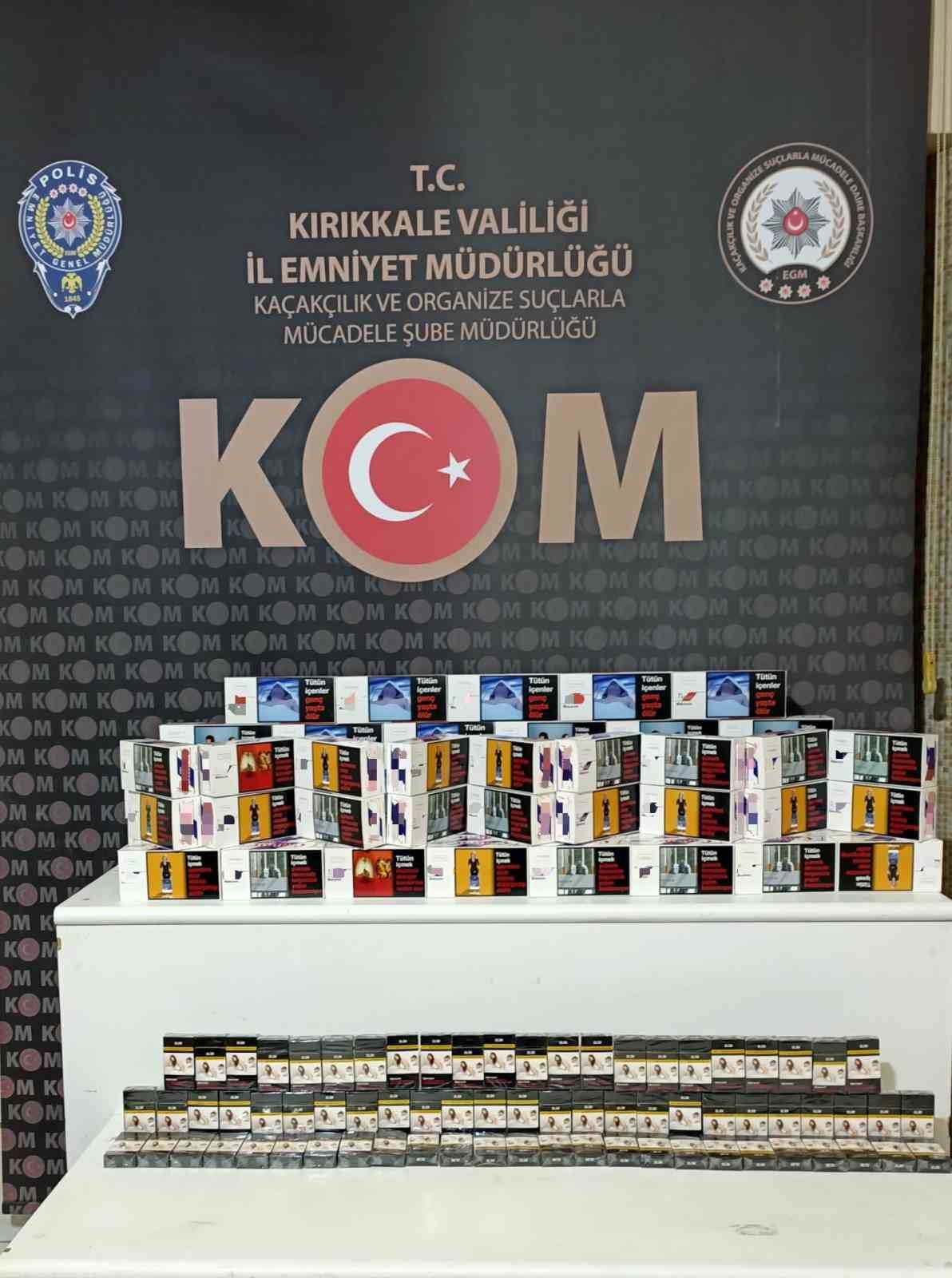 Kırıkkale’de kaçakçılık operasyonu: Çok sayıda ürün ele geçirildi
