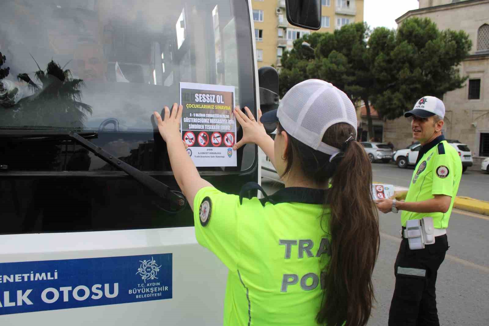 Trafik ekipleri bu kez öğrenciler için sahaya indi
