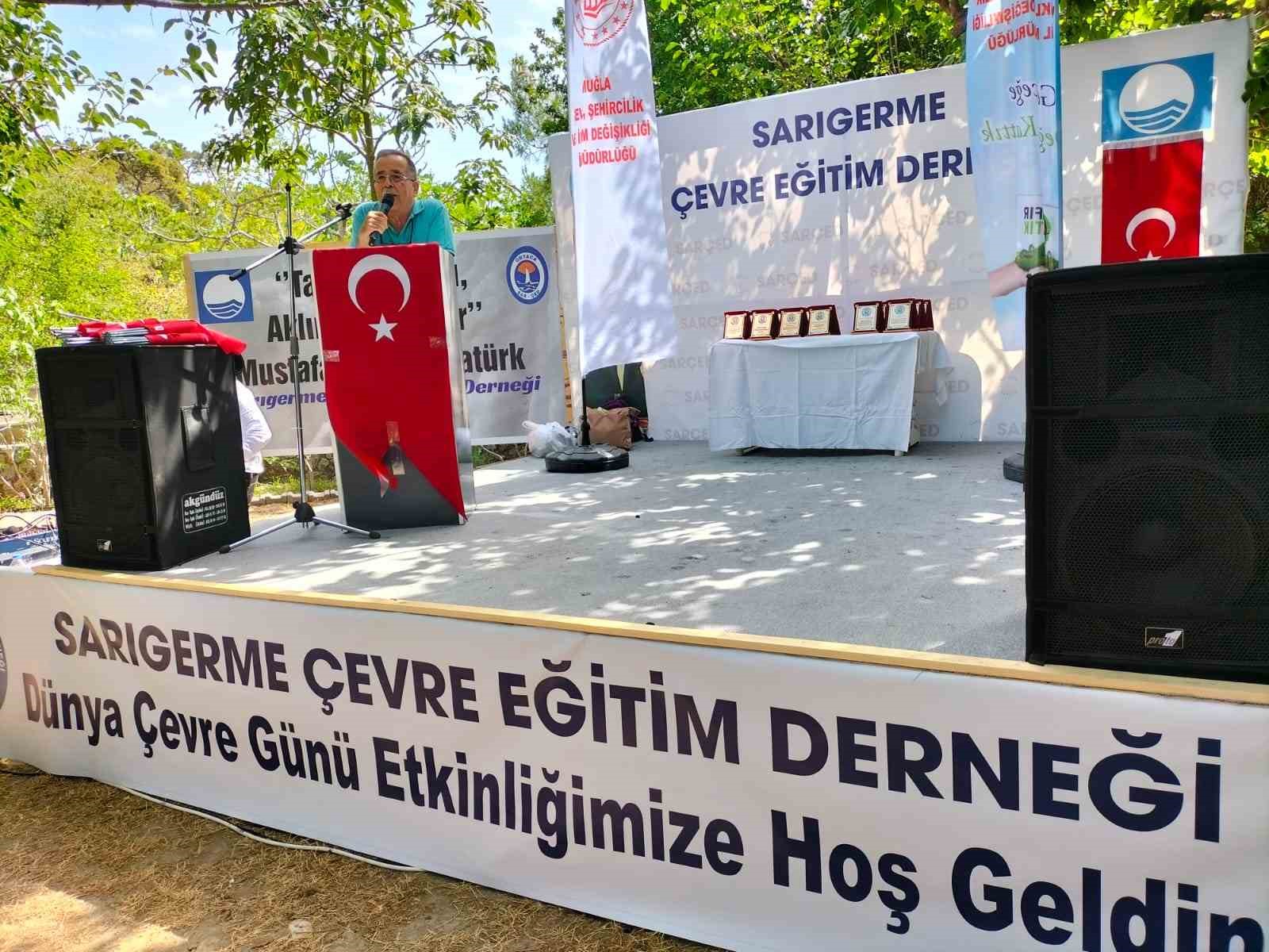 Sarıgerme Sarçed Plajı’nda çevre şenliği ve mavi bayrak töreni yapıldı
