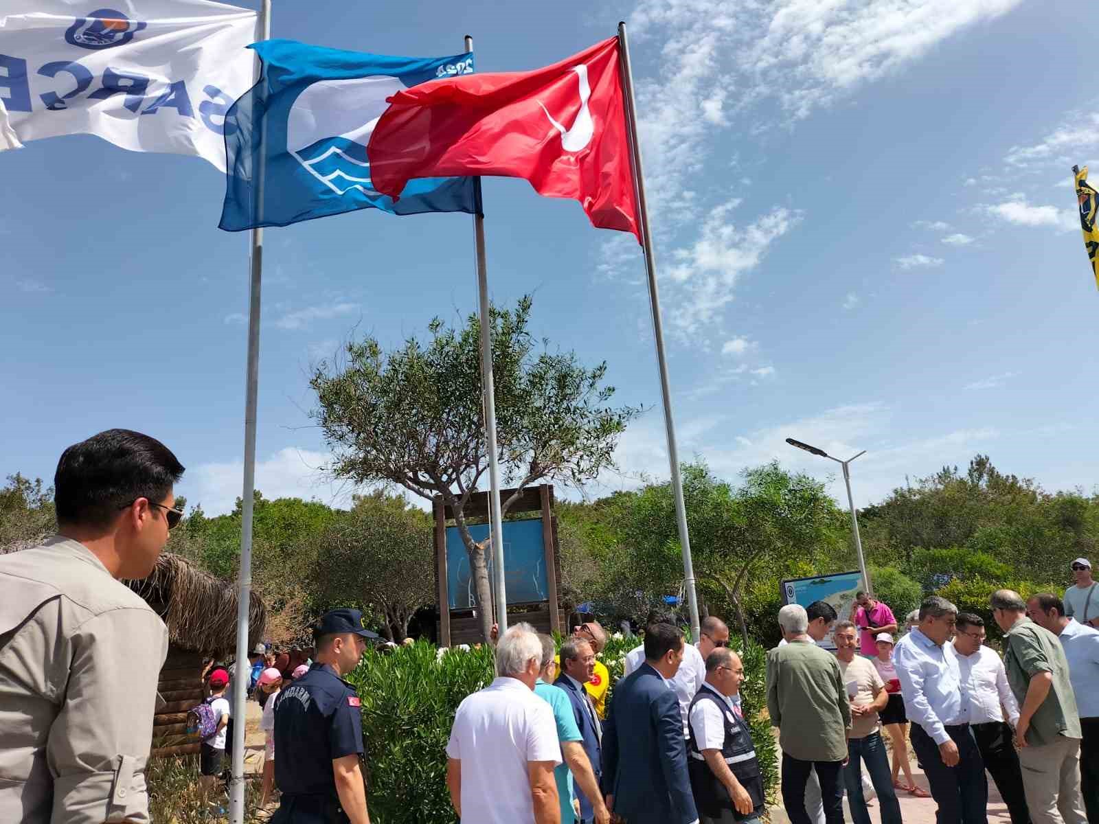 Sarıgerme Sarçed Plajı’nda çevre şenliği ve mavi bayrak töreni yapıldı
