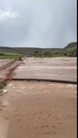 Nevşehir’de sağanak sele neden oldu, tarım arazileri sular altında kaldı
