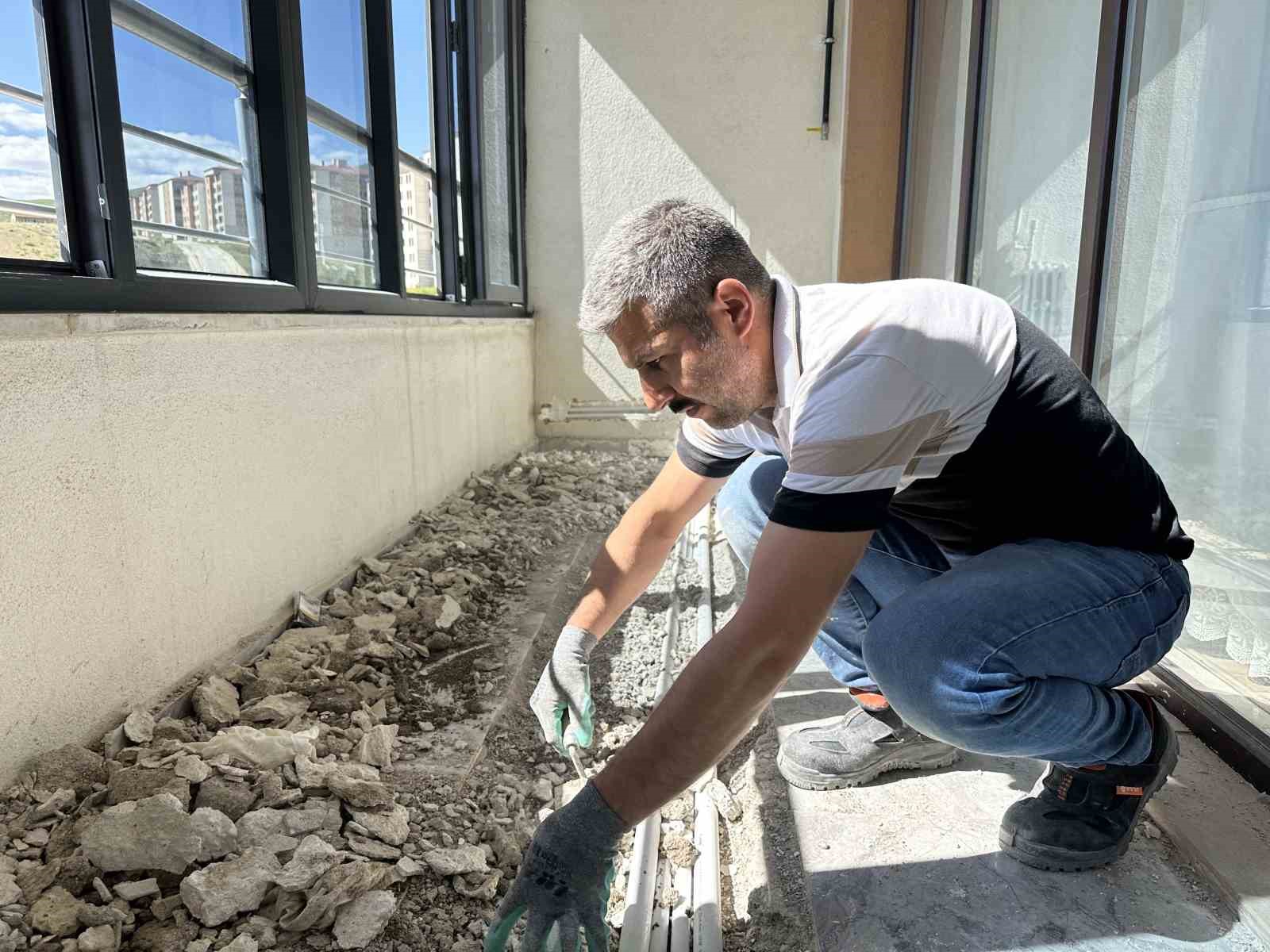 Doğal gazın verilmediği Yüksekova’da tesisat çalışması devam ediyor
