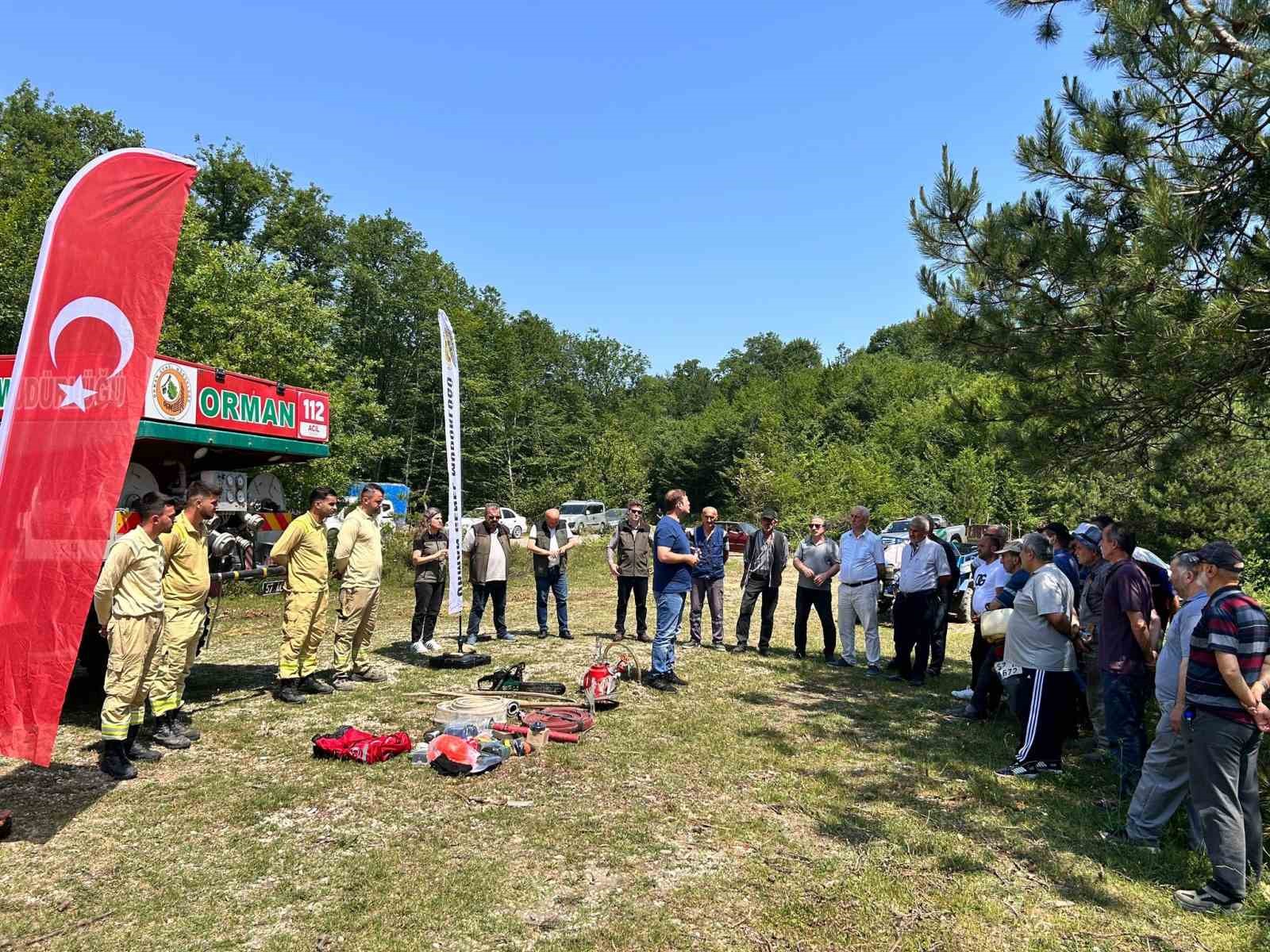 Türkeli’de vatandaşlara yangın eğitimleri
