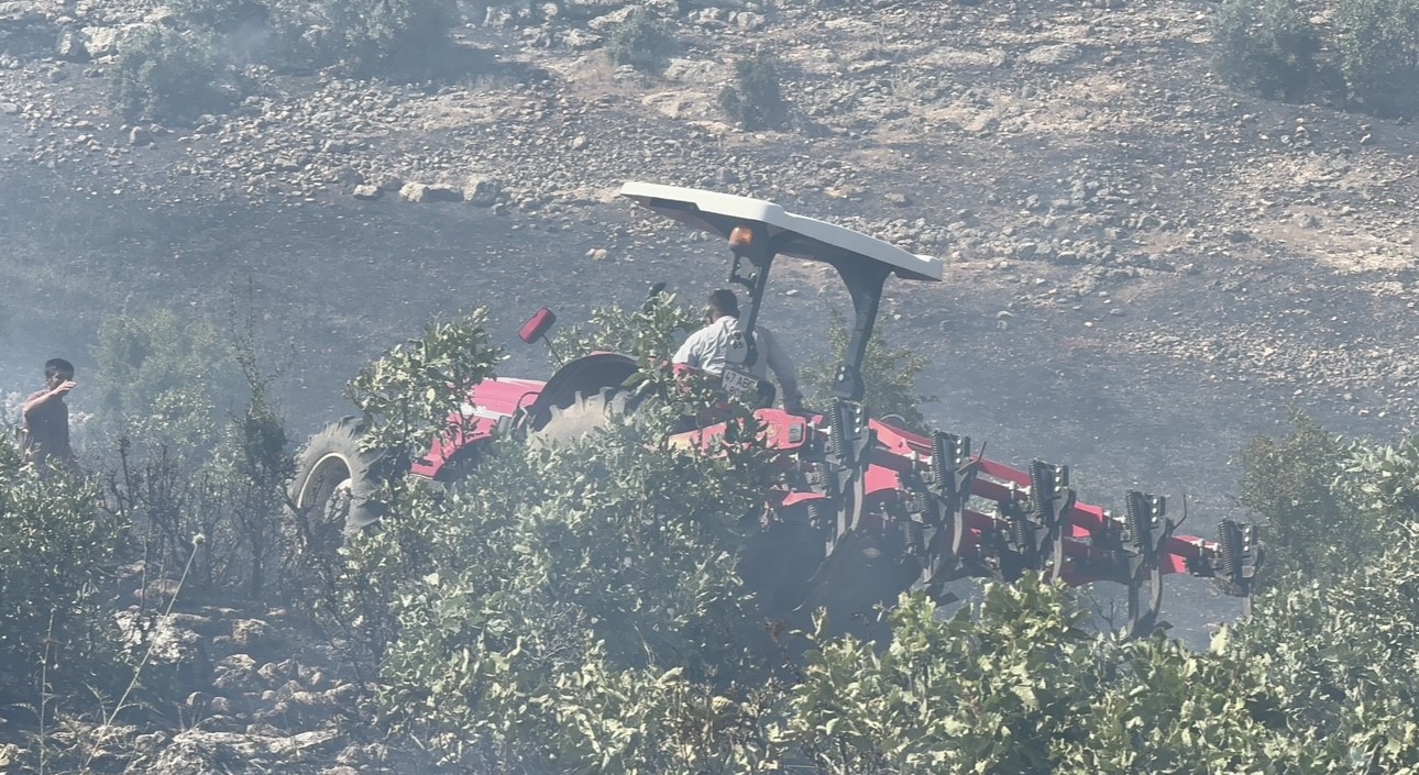 Mazıdağı’nda 20 dönüm ekili arazi küle döndü
