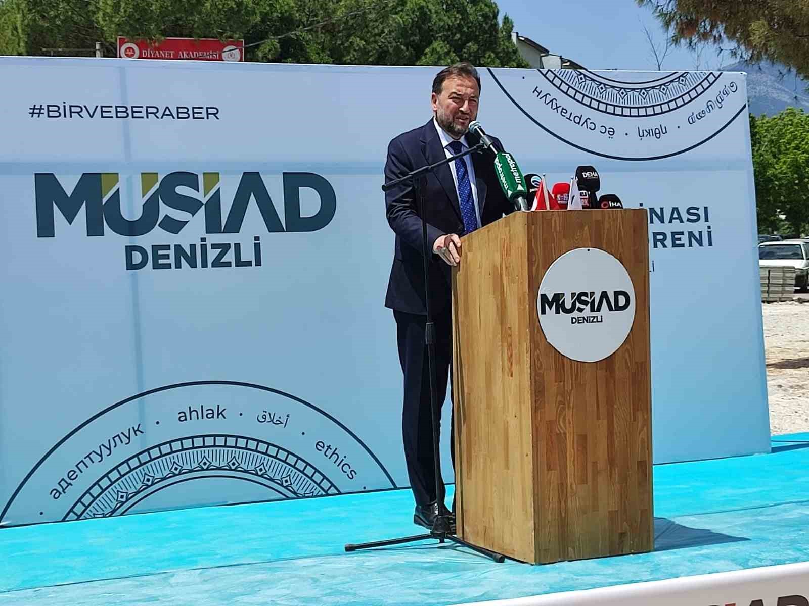 Denizli MÜSİAD Bilim Merkezi ve Hizmet Binasının temeli törenle atıldı
