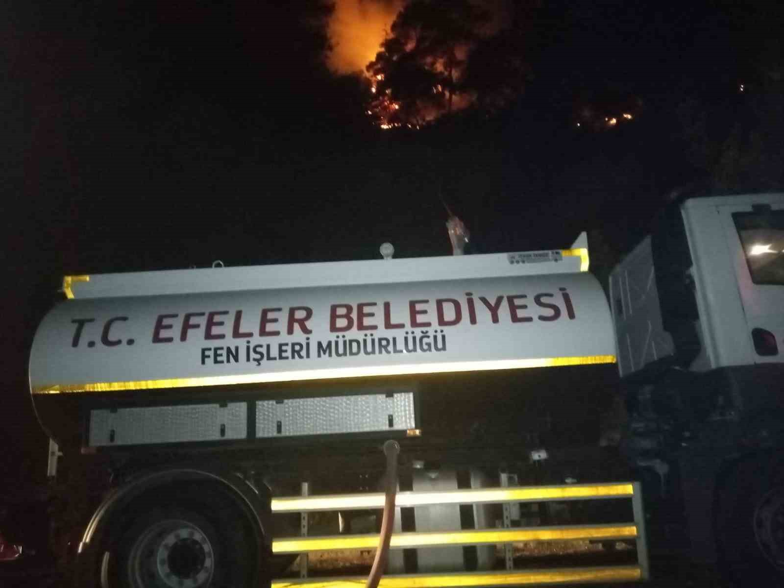 Efeler Belediyesi’nden Kuyucak’taki yangına destek
