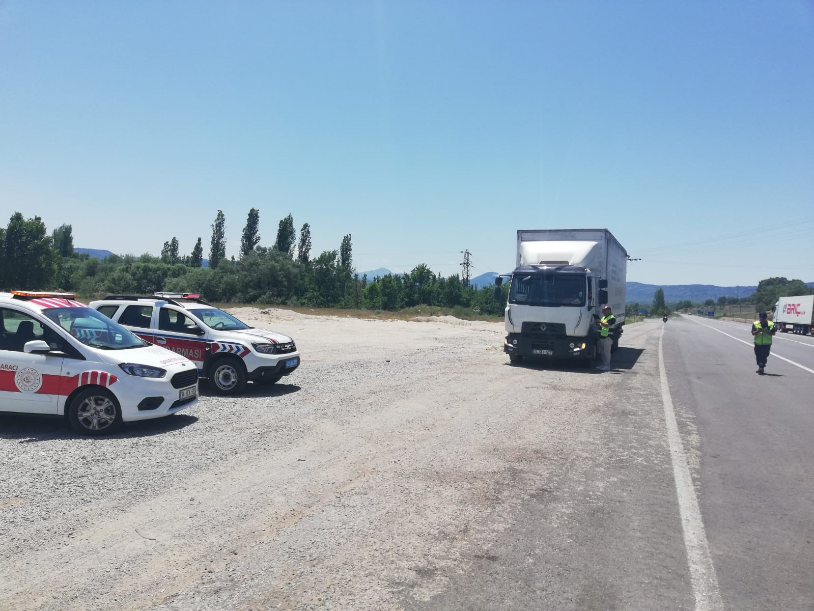 Beyşehir-Antalya kara yolunda trafik denetimleri
