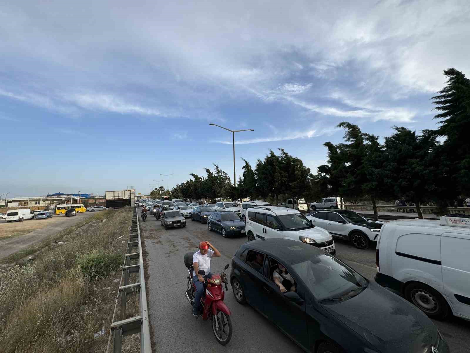 Mersin’de refüjdeki ağaçlar yandı
