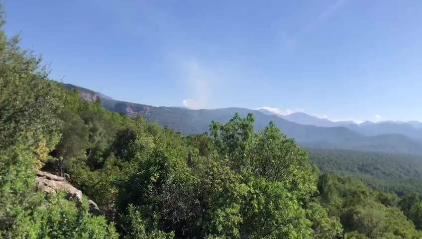 Köprülü Kanyon Milli Parkı’nda yangının ilerleyişi durduruldu
