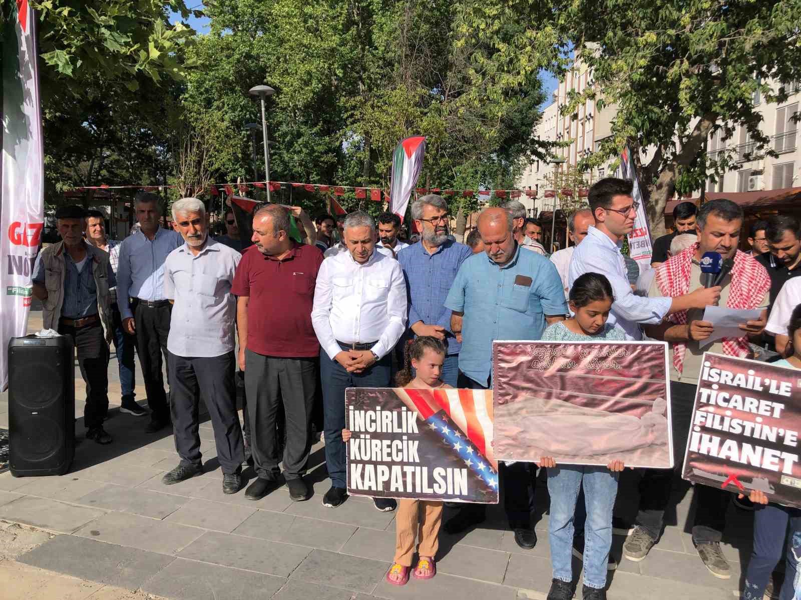 Adıyaman’da İsrail protesto edildi
