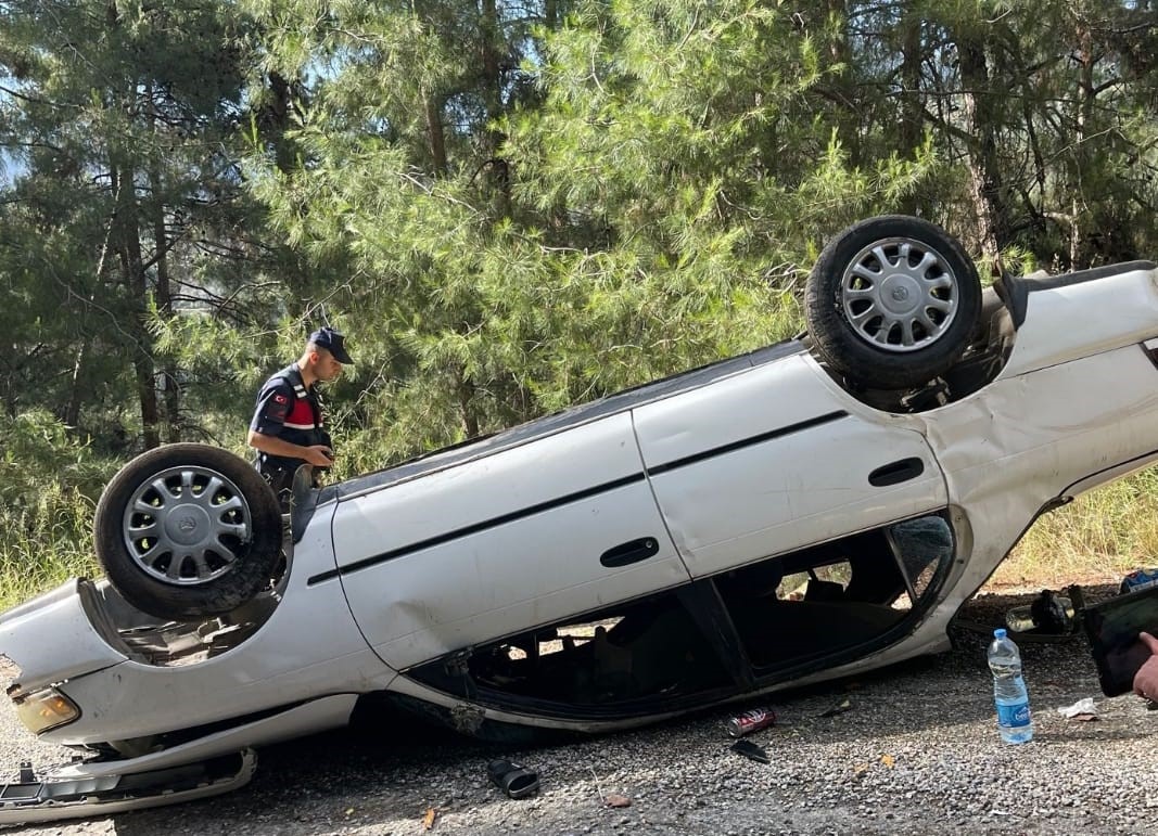 Takla atan otomobilin sürücüsü hayatını kaybetti
